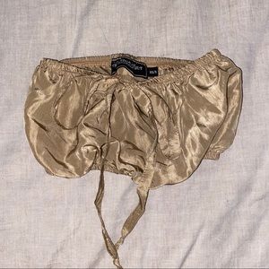 American Apparel Champagne Crop Top